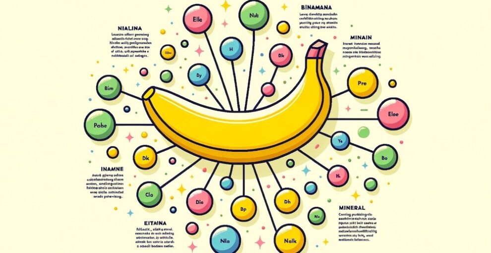バナナ1本で摂れるビタミンとミネラルの秘密